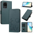 Custodia per telefono in ecopelle con fibbia a forma di albero e gatto YX0014, con cordino., For Galaxy Note20, For Galaxy S20 Ultra