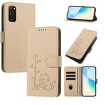 Custodia per telefono in ecopelle con fibbia a forma di albero e gatto YX0014, con cordino., For Galaxy S23 5G, For Galaxy S20 FE