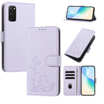 Custodia per telefono in ecopelle con fibbia a forma di albero e gatto YX0014, con cordino., For Galaxy S23 5G, For Galaxy S20 FE