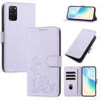 Custodia per telefono in ecopelle con fibbia a forma di albero e gatto YX0014, con cordino., For Galaxy S20, For Galaxy S20+
