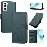 Custodia per telefono in ecopelle con fibbia a forma di albero e gatto YX0014, con cordino., For Galaxy S21 5G, For Galaxy S21+ 5G