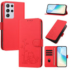 Custodia per telefono in ecopelle con fibbia a forma di albero e gatto YX0014, con cordino., For Galaxy S21 Ultra 5G, For Galaxy Note20 Ultra