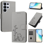 Custodia per telefono in ecopelle con fibbia a forma di albero e gatto YX0014, con cordino., For Galaxy S26 Ultra 5G, For Galaxy S26 5G