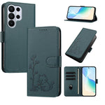 Custodia per telefono in ecopelle con fibbia a forma di albero e gatto YX0014, con cordino., For Galaxy S26 Ultra 5G, For Galaxy S26 5G