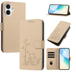 Custodia per telefono in ecopelle con fibbia a forma di albero e gatto YX0014, con cordino., For Galaxy A27 5G, For Galaxy A25e JP