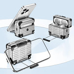 Custodia per auricolari XDcase con design a valigia, ibrida in PC e TPU, con supporto., For AirPods Pro 3, For AirPods Pro 2 / 1