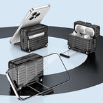Custodia per auricolari XDcase con design a valigia, ibrida in PC e TPU, con supporto., For AirPods Pro 3, For AirPods Pro 2 / 1