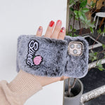 Custodia TPU antiurto a fiore con scaldamani per iPhone 11 e 12