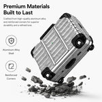 Custodia per auricolari XDcase con design a valigia, ibrida in PC e TPU, con supporto., For AirPods Pro 3, For AirPods Pro 2 / 1