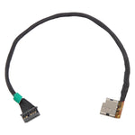 Connettore jack di alimentazione CC HP 15-DC L71032-S75 15-EC 16-A a doppia fila di 6 fori, 23 cm, For HP 15-DC L71032-S75 15-EC 16-A DC