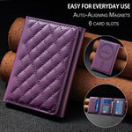 Supporto magnetico a reticolo romboidale BFK37 per cellulari con slot per schede RFID