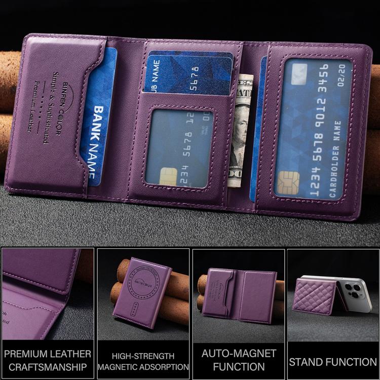 Supporto magnetico a reticolo romboidale BFK37 per cellulari con slot per schede RFID