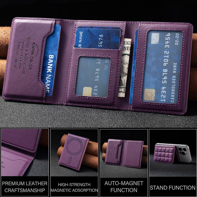 Supporto magnetico quadrato per cellulare BFK38 con slot per schede RFID