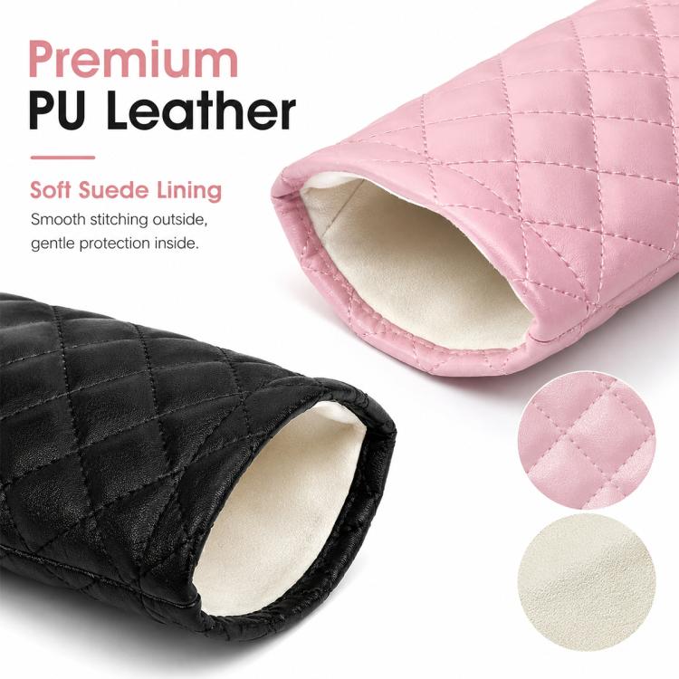 Set di 2 custodie impermeabili in pelle PU per occhiali.