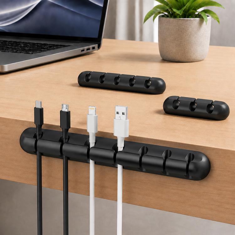 Set di 3 organizer per cavi in silicone