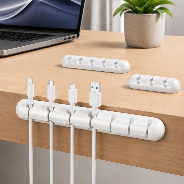 Set di 3 organizer per cavi in silicone