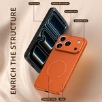 Custodia magnetica per telefono in similpelle vegana effetto pelle di pecora, For iPhone 17 Pro Max, For iPhone 17 Pro, For iPhone 17