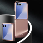 Custodia per telefono antiurto in policarbonato con finitura galvanizzata, piacevole al tatto., For Galaxy Z Flip8 5G