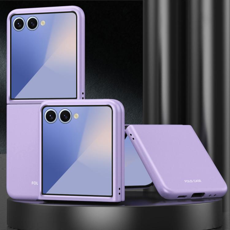 Custodia per telefono antiurto in policarbonato con finitura galvanizzata, piacevole al tatto., For Galaxy Z Flip8 5G