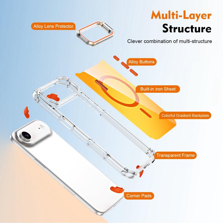 Custodia magnetica con supporto e lente camaleontica, For iPhone Air