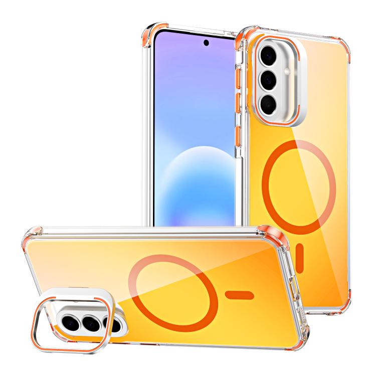 Custodia magnetica con supporto e lente camaleontica, For Galaxy S26 Ultra 5G, For Galaxy A57 5G