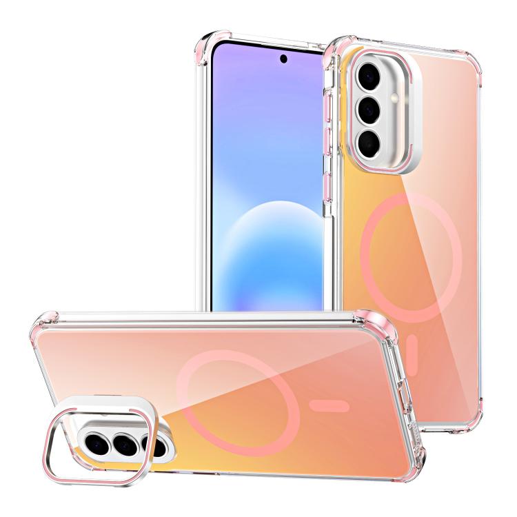 Custodia magnetica con supporto e lente camaleontica, For Galaxy S26 Ultra 5G, For Galaxy A57 5G
