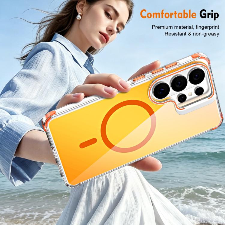 Custodia magnetica con supporto e lente camaleontica, For Galaxy S26 Ultra 5G, For Galaxy A57 5G