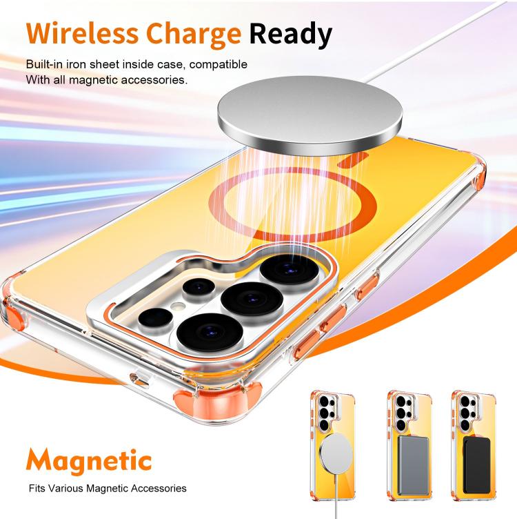 Custodia magnetica con supporto e lente camaleontica, For Galaxy S26 Ultra 5G, For Galaxy A57 5G