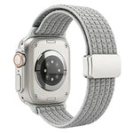Cinturino per orologio in nylon intrecciato con fibbia magnetica xDfind, For Apple Watch 42 / 44 / 45 / 46 / 49mm