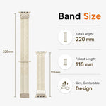 Cinturino per orologio in nylon intrecciato con fibbia magnetica xDfind, For Apple Watch 38 / 40 / 41 / S11 42mm