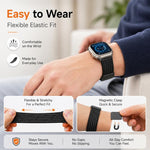 Cinturino per orologio in nylon intrecciato con fibbia magnetica xDfind, For Apple Watch 38 / 40 / 41 / S11 42mm
