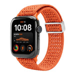 Cinturino per orologio xDfind in nylon intrecciato con fibbia magnetica e design traforato., For Apple Watch 42 / 44 / 45 / 46 / 49mm, For Apple Watch 38 / 40 / 41 / S11 42mm