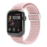 Cinturino per orologio xDfind in nylon intrecciato con fibbia magnetica e design traforato., For Apple Watch 42 / 44 / 45 / 46 / 49mm, For Apple Watch 38 / 40 / 41 / S11 42mm