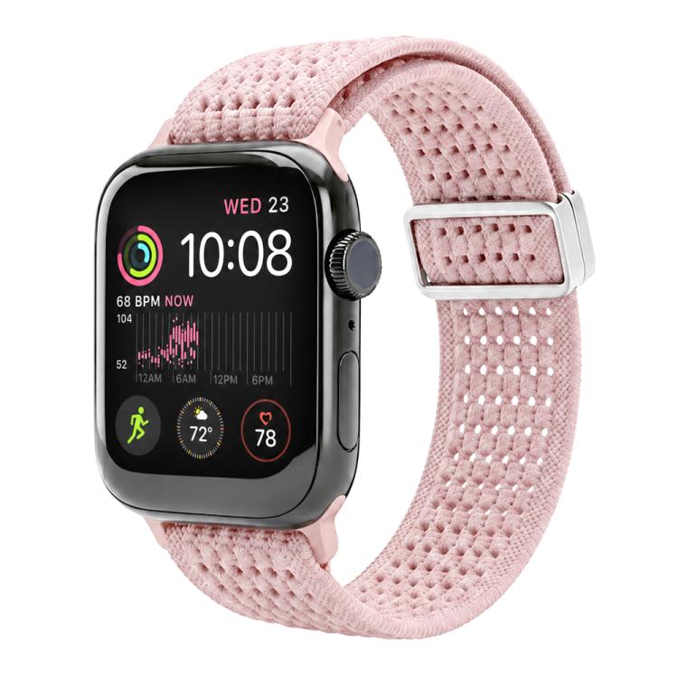 Cinturino per orologio xDfind in nylon intrecciato con fibbia magnetica e design traforato., For Apple Watch 42 / 44 / 45 / 46 / 49mm, For Apple Watch 38 / 40 / 41 / S11 42mm