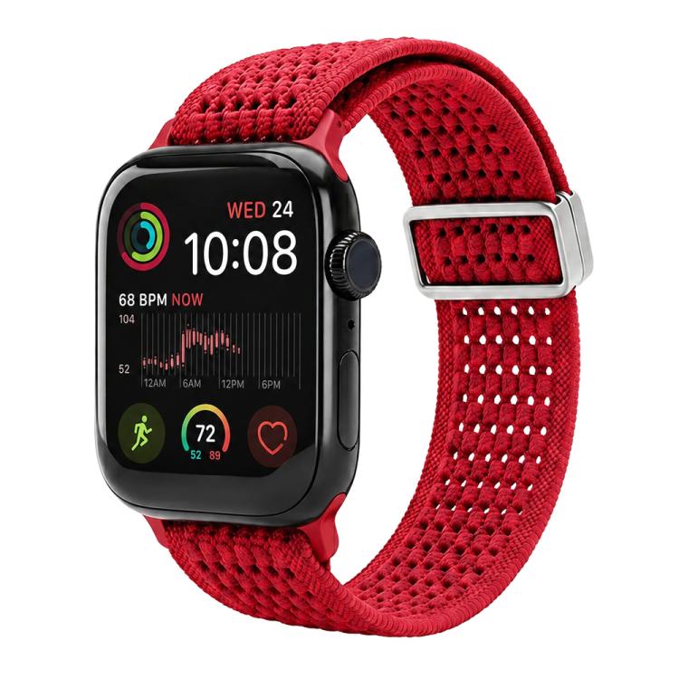 Cinturino per orologio xDfind in nylon intrecciato con fibbia magnetica e design traforato., For Apple Watch 42 / 44 / 45 / 46 / 49mm, For Apple Watch 38 / 40 / 41 / S11 42mm