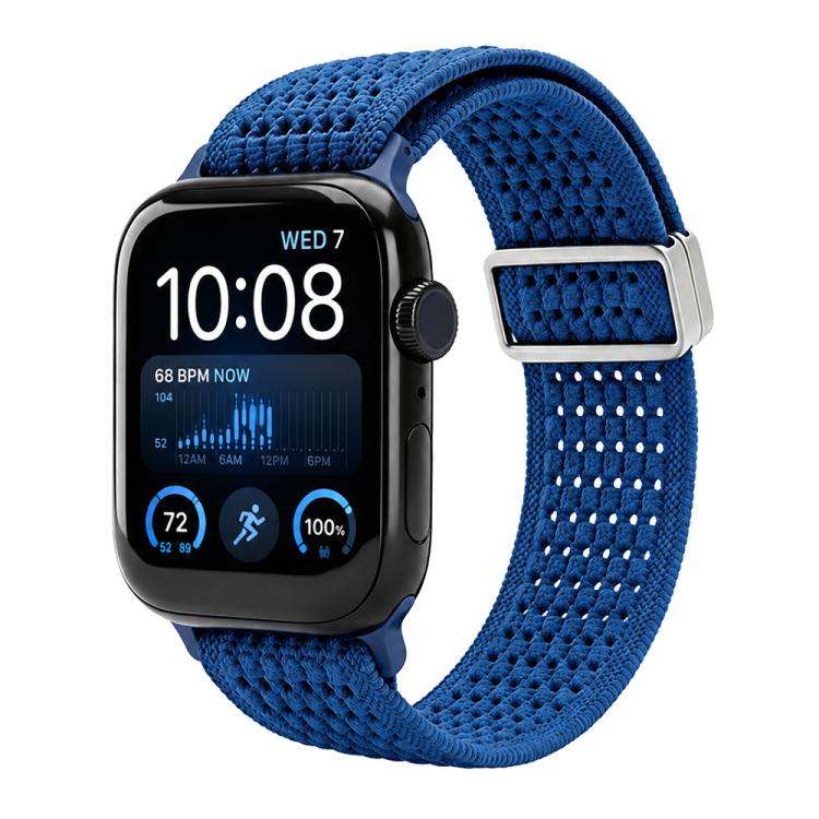 Cinturino per orologio xDfind in nylon intrecciato con fibbia magnetica e design traforato., For Apple Watch 42 / 44 / 45 / 46 / 49mm, For Apple Watch 38 / 40 / 41 / S11 42mm