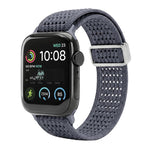 Cinturino per orologio xDfind in nylon intrecciato con fibbia magnetica e design traforato., For Apple Watch 42 / 44 / 45 / 46 / 49mm, For Apple Watch 38 / 40 / 41 / S11 42mm