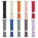 Cinturino per orologio xDfind in nylon intrecciato con fibbia magnetica e design traforato., For Apple Watch 42 / 44 / 45 / 46 / 49mm, For Apple Watch 38 / 40 / 41 / S11 42mm
