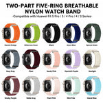 Cinturino per orologio xDfind in nylon traspirante a due sezioni con chiusura a strappo., For Huawei Watch Fit 5 / Fit 5 Pro / Fit 4