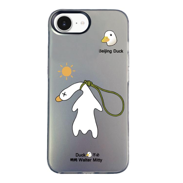 Custodia per telefono ibrida in PC e TPU con motivo argentato colorato, For iPhone 17e / 16e, For iPhone 17 Pro Max