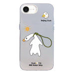 Custodia per telefono ibrida in PC e TPU con motivo argentato colorato, For iPhone 17e / 16e, For iPhone 17 Pro Max