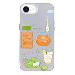Custodia per telefono ibrida in PC e TPU con motivo argentato colorato, For iPhone 17e / 16e, For iPhone 17 Pro Max