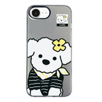 Custodia per telefono ibrida in PC e TPU con motivo argentato colorato, For iPhone 17e / 16e, For iPhone 17 Pro Max
