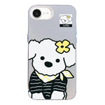 Custodia per telefono ibrida in PC e TPU con motivo argentato colorato, For iPhone 17e / 16e, For iPhone 17 Pro Max