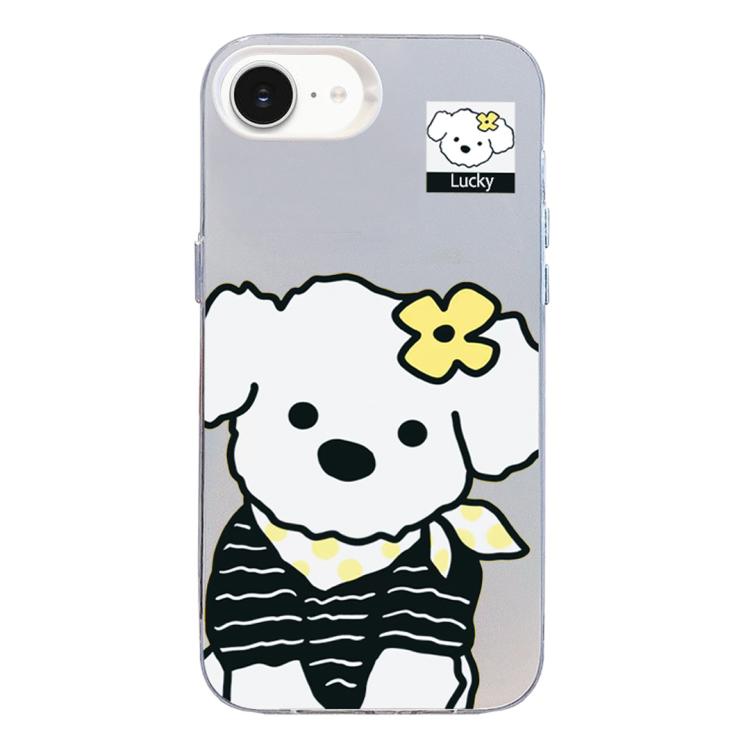 Custodia per telefono ibrida in PC e TPU con motivo argentato colorato, For iPhone 17e / 16e, For iPhone 17 Pro Max
