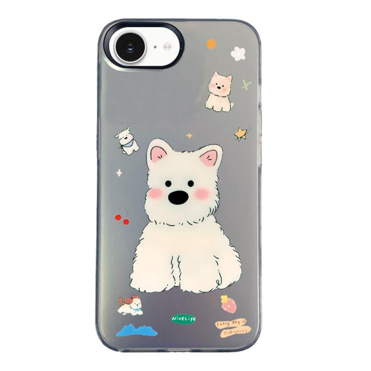 Custodia per telefono ibrida in PC e TPU con motivo argentato colorato, For iPhone 17e / 16e, For iPhone 17 Pro Max