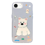 Custodia per telefono ibrida in PC e TPU con motivo argentato colorato, For iPhone 17e / 16e, For iPhone 17 Pro Max