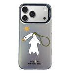 Custodia per telefono ibrida in PC e TPU con motivo argentato colorato, For iPhone 17e / 16e, For iPhone 17 Pro Max