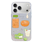 Custodia per telefono ibrida in PC e TPU con motivo argentato colorato, For iPhone 17e / 16e, For iPhone 17 Pro Max