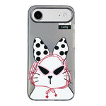Custodia per telefono ibrida in PC e TPU con motivo argentato colorato, For iPhone Air, For iPhone 16 Pro Max